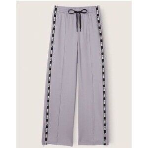 Victoria’s Secret PINK Active Track Pants XL High Waist Wide Leg Logo NWT